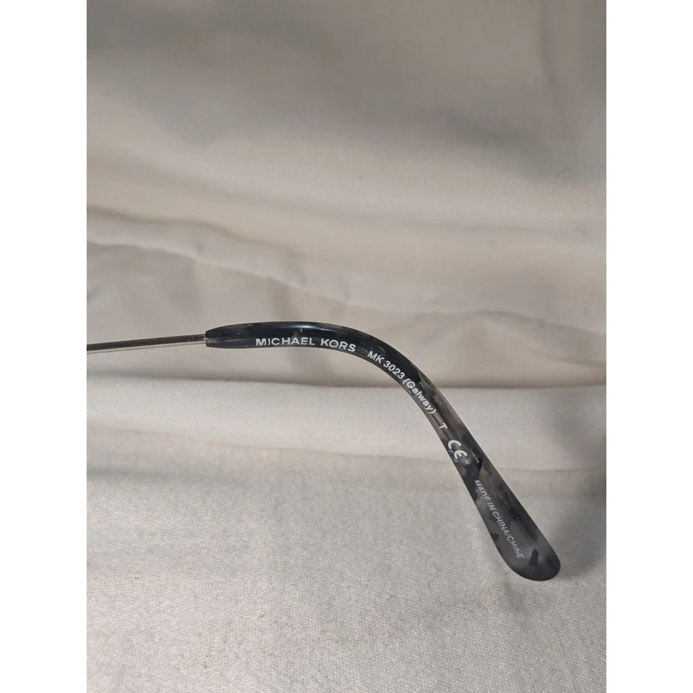 Michael Kors Eyeglasses Womens Black Gray Marble MK3023T Galway 52-16-140